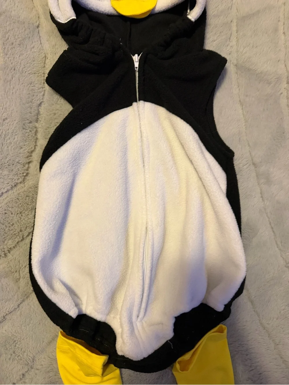 12-18 month Kids Penguin One-Piece Costume - Black, White & Yellow